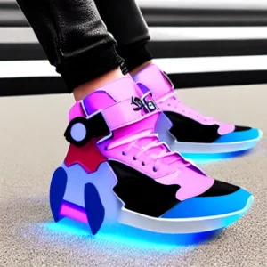 光るデジタルスニーカー