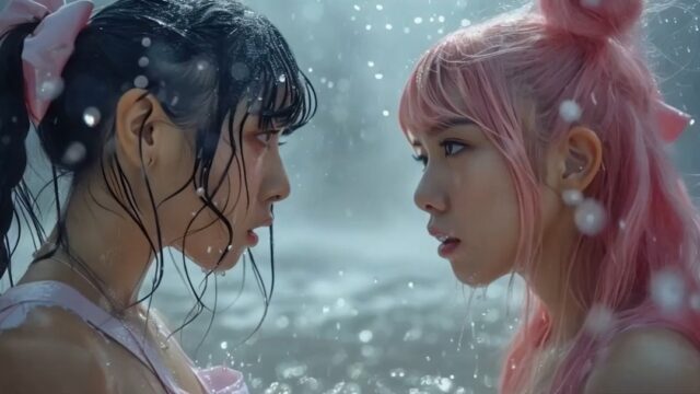 J-popとK-popのアイドルバトル
#jpop #kpop #idol #pinkhair #rain #water #aimovie